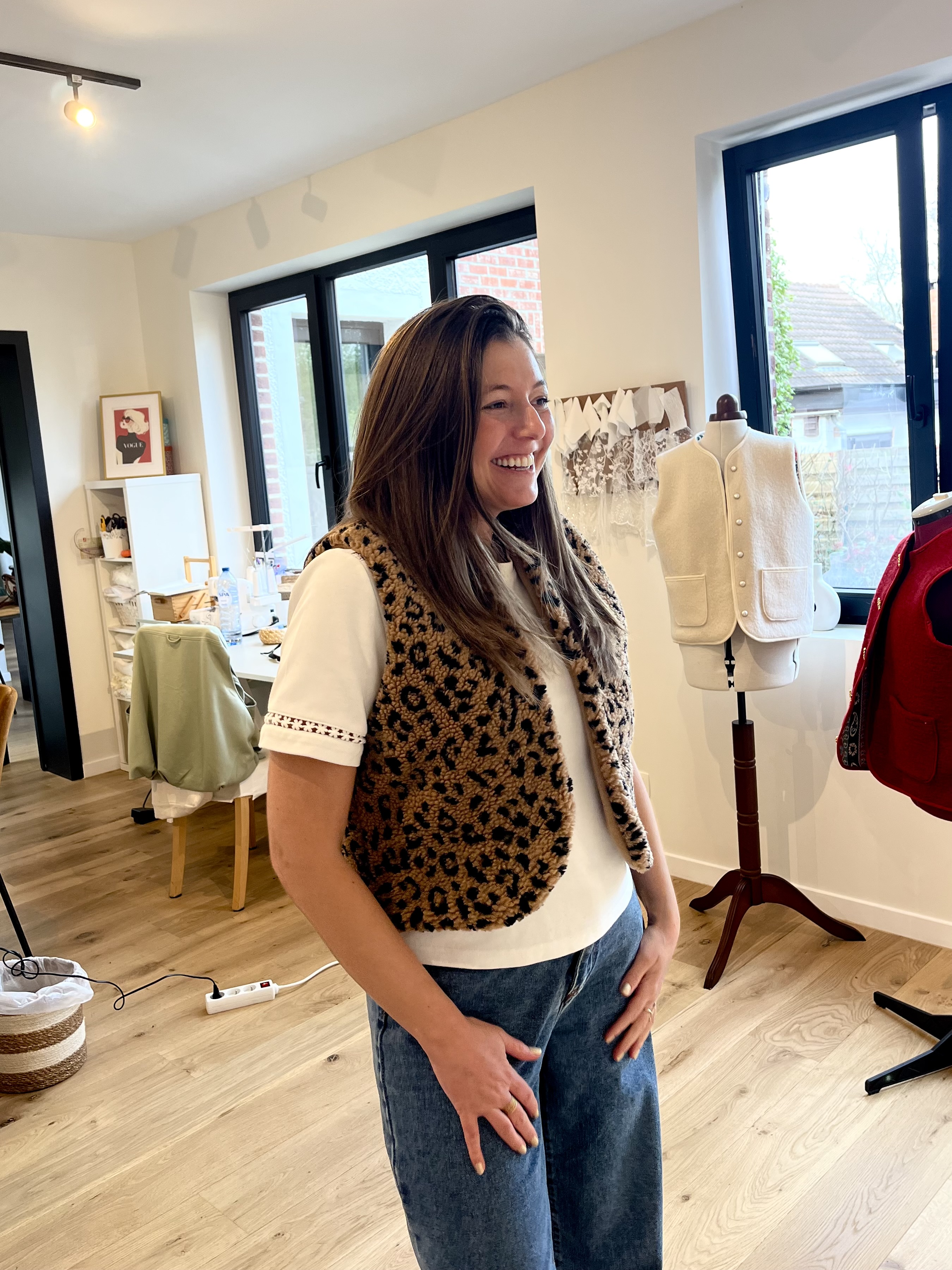 Veste sans manches réalisation