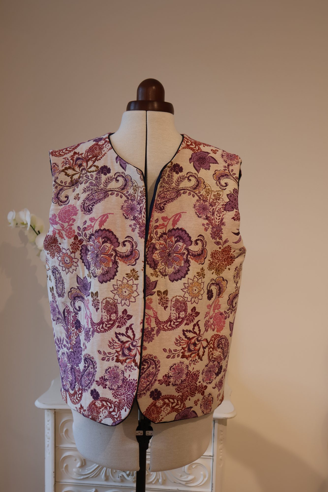 Veste sans manches réalisation