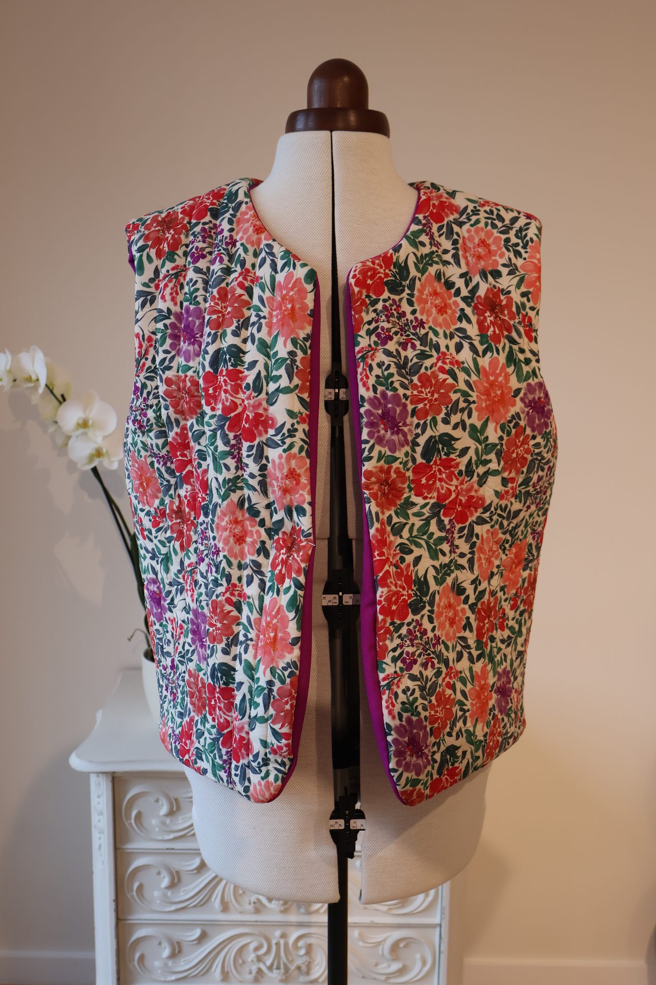 Veste sans manches réalisation