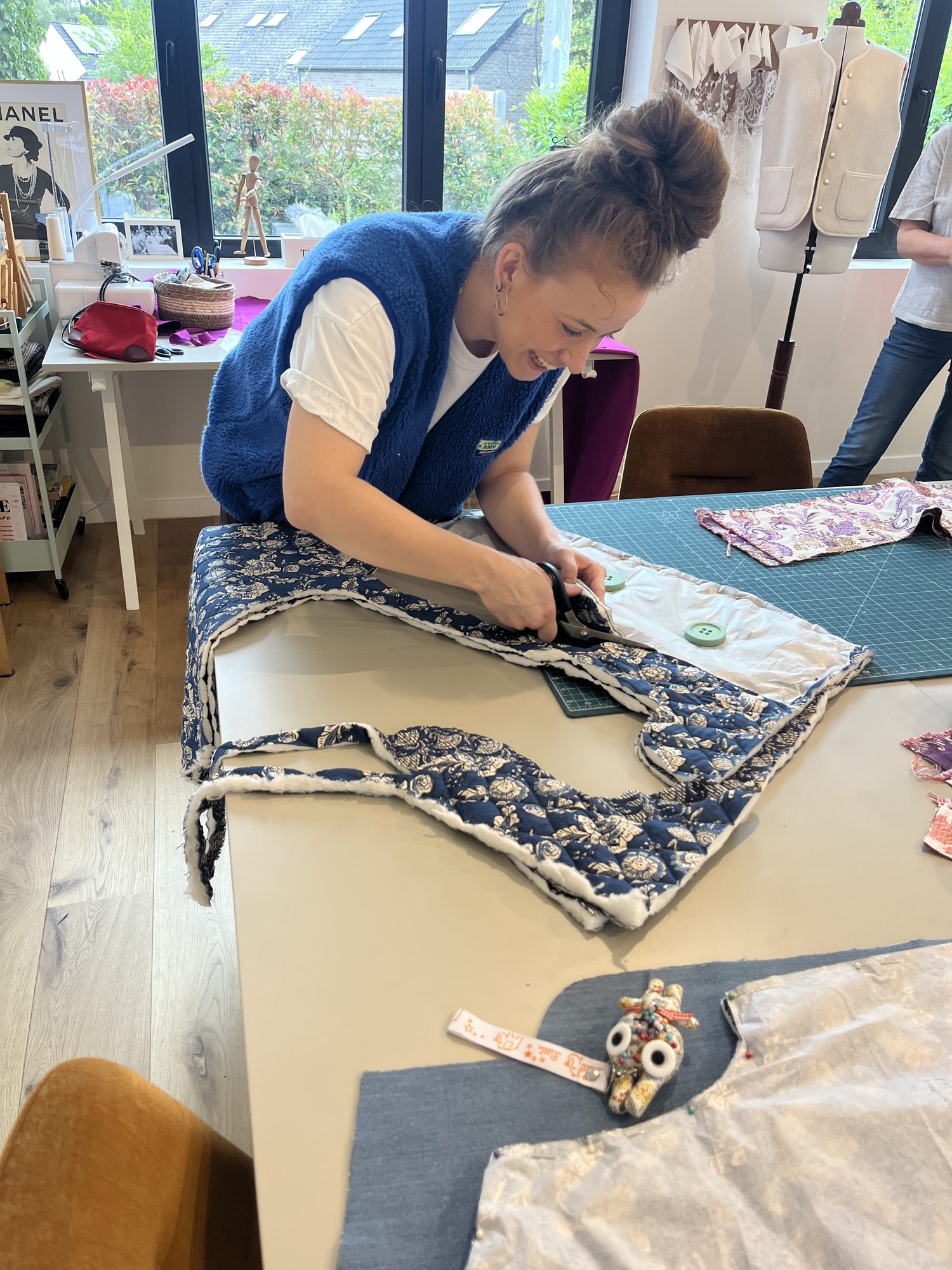 Veste sans manches réalisation