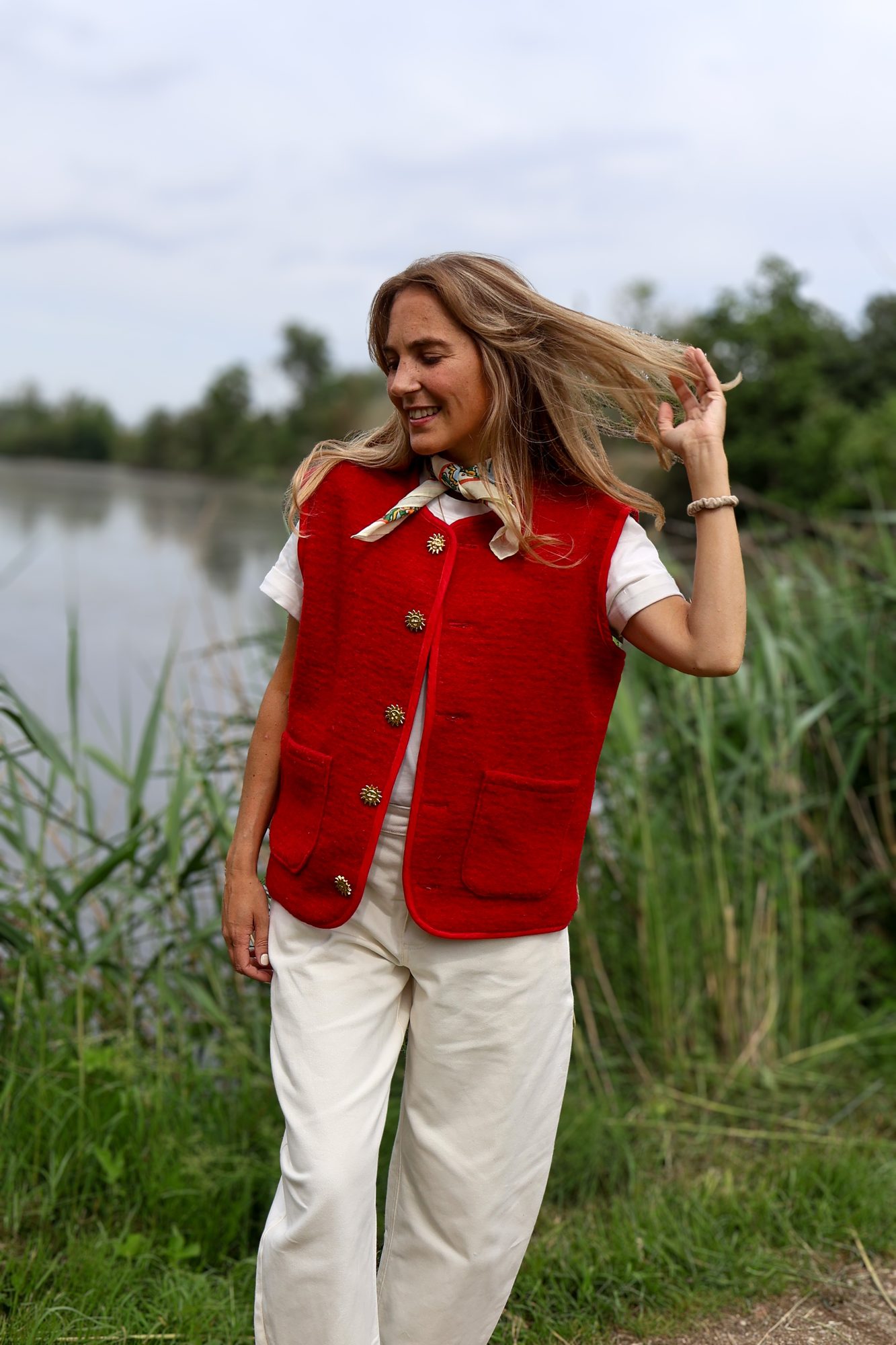 Veste sans manches réalisation